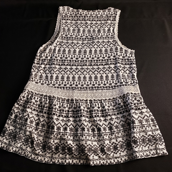 Anthropologie Maeve Embroidered Peplum‎ Tank Top XS - Picture 3 of 5